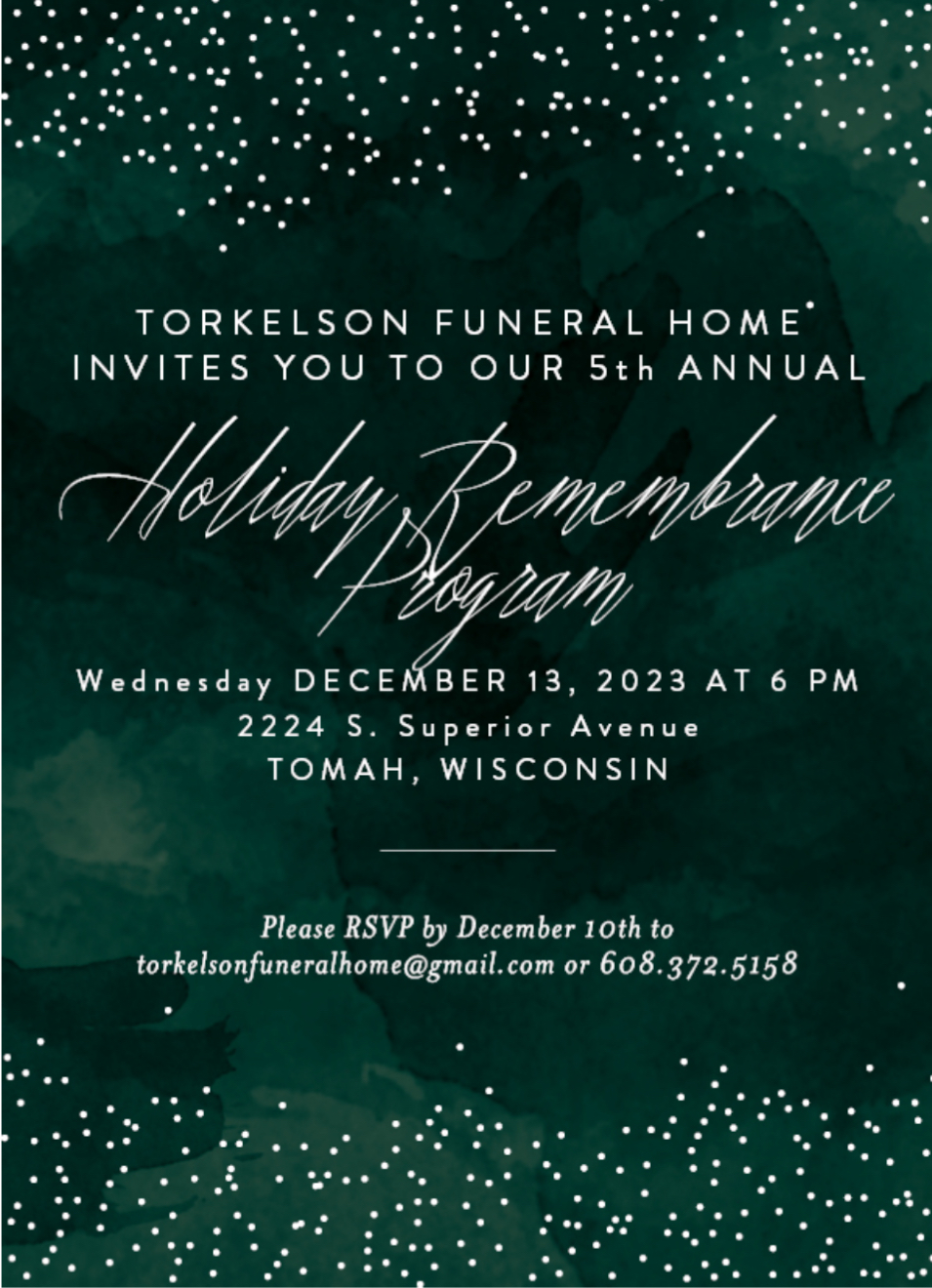 Torkelson Funeral Home Tomah, Cashton, Necedah, Norwalk, Ontario and